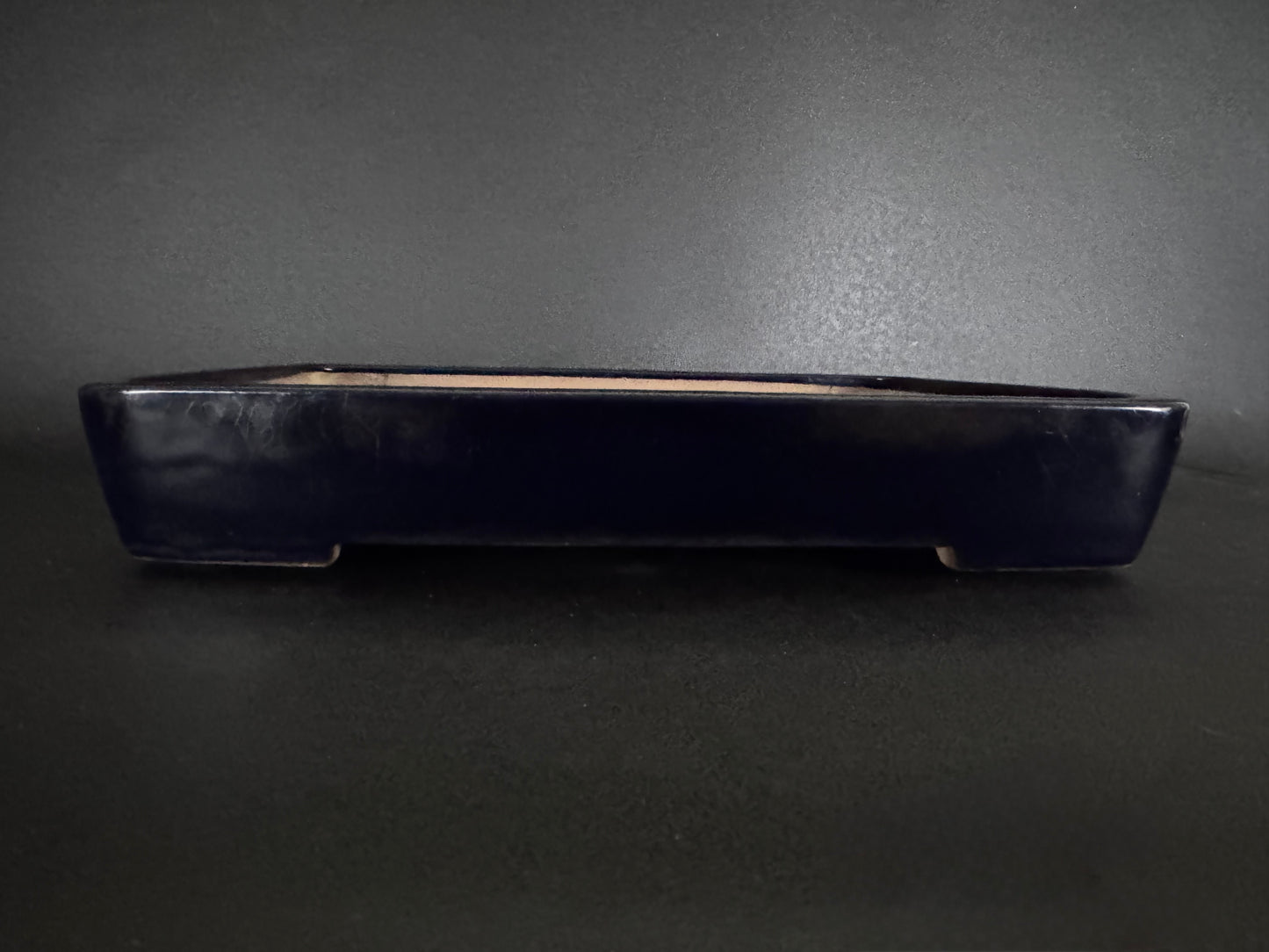 YAMAFUSA's Wife (Hoshu Otorifune 宝舟) – 常滑 – 47.0cm Rectangular 長方形 – Deep Cobalt Blue Glazed 濃藍色 瑠璃釉