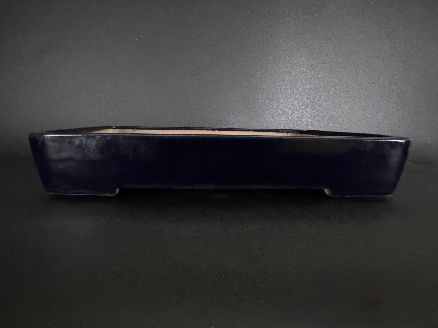 YAMAFUSA's Wife (Hoshu Otorifune 宝舟) – 常滑 – 47.0cm Rectangular 長方形 – Deep Cobalt Blue Glazed 濃藍色 瑠璃釉
