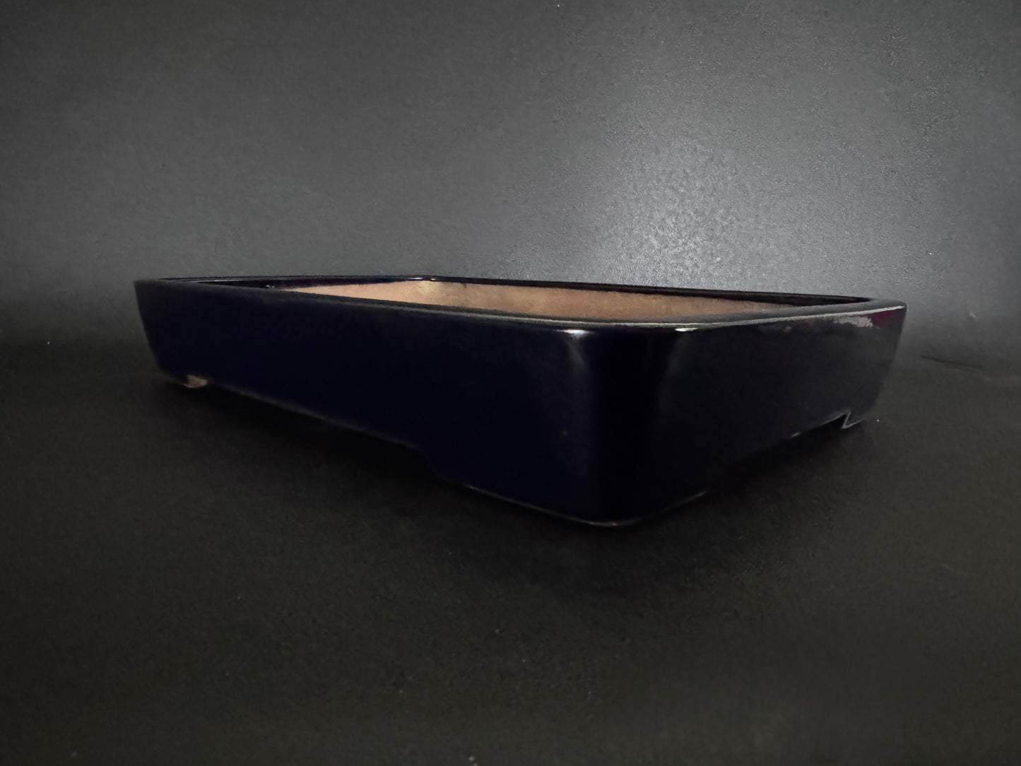 YAMAFUSA's Wife (Hoshu Otorifune 宝舟) – 常滑 – 47.0cm Rectangular 長方形 – Deep Cobalt Blue Glazed 濃藍色 瑠璃釉