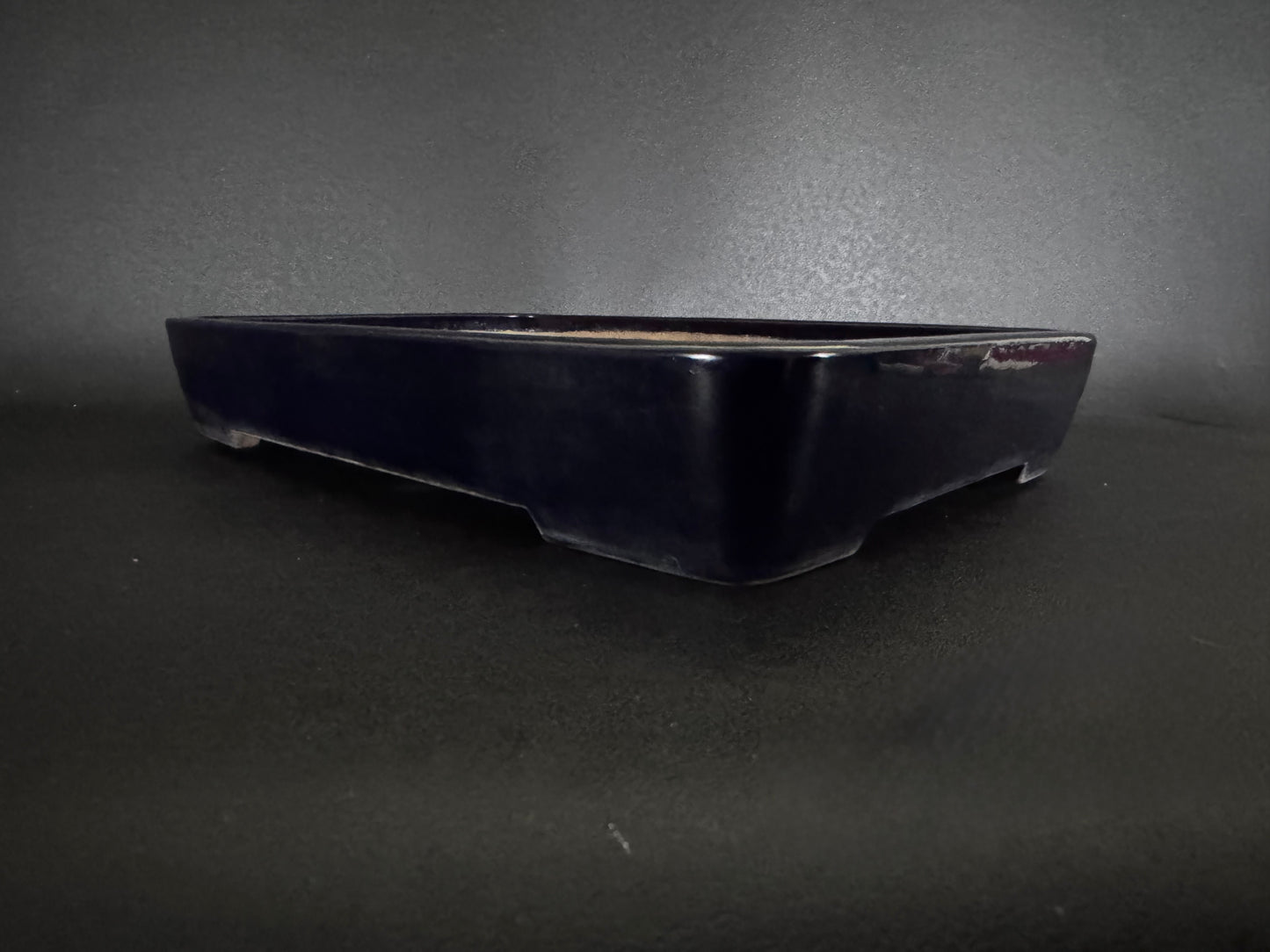 YAMAFUSA's Wife (Hoshu Otorifune 宝舟) – 常滑 – 47.0cm Rectangular 長方形 – Deep Cobalt Blue Glazed 濃藍色 瑠璃釉