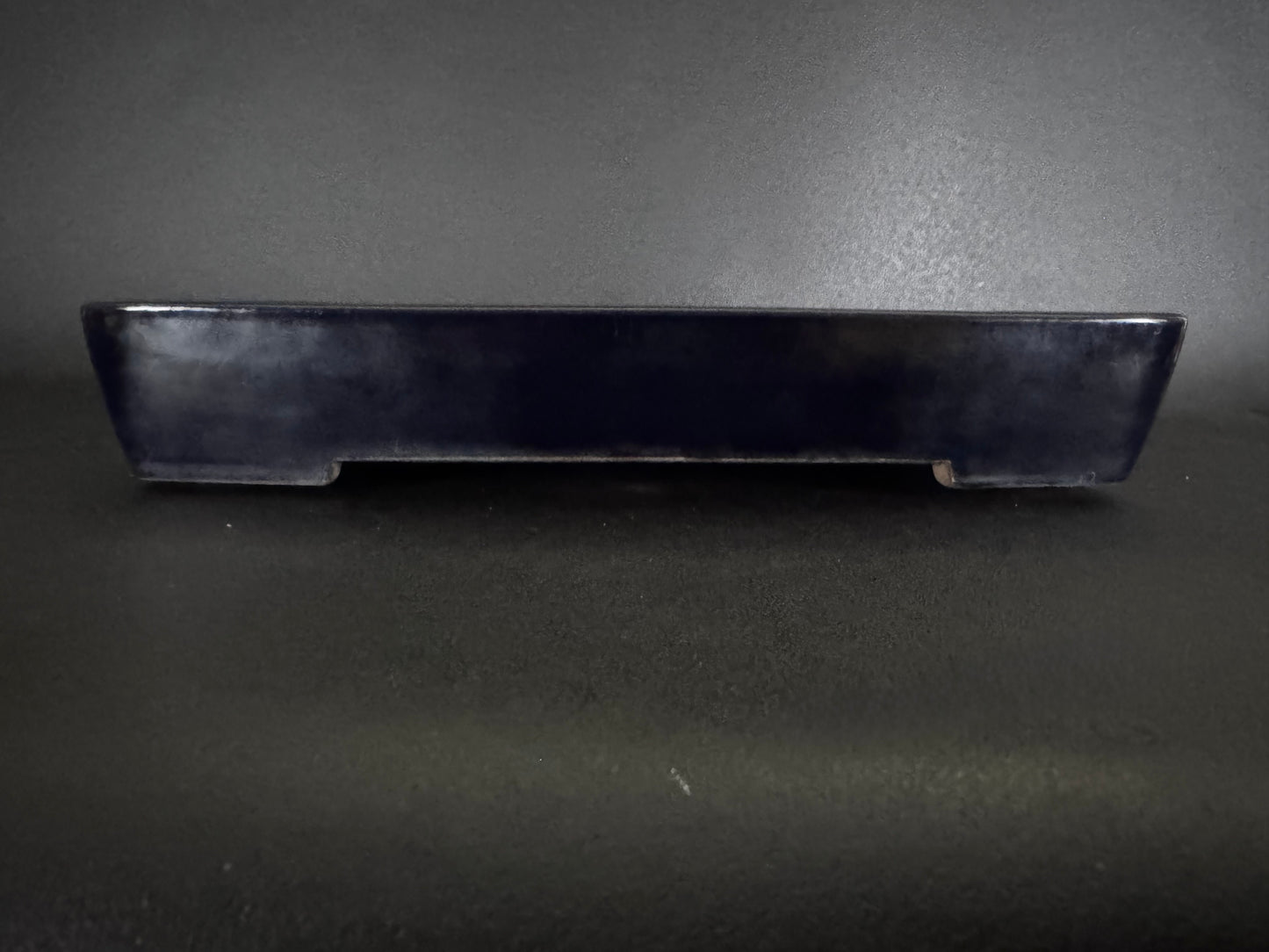 YAMAFUSA's Wife (Hoshu Otorifune 宝舟) – 常滑 – 47.0cm Rectangular 長方形 – Deep Cobalt Blue Glazed 濃藍色 瑠璃釉