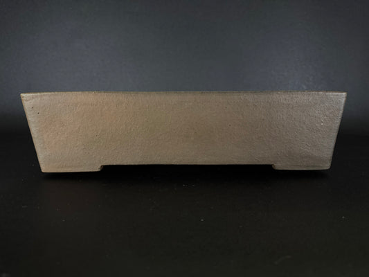 SYU-ZAN 舟山 (Suzuki Shinji 鈴木伸二) – 愛知県 Aichi Prefecture – 38.3cm Rectangular 長方鉢 – Unglazed 無釉