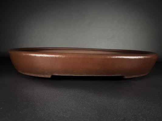 YAMAAKI 3rd Generation (Kataoka Toshio) "爪描き"- 常滑-60.9cm Oval Unglazed