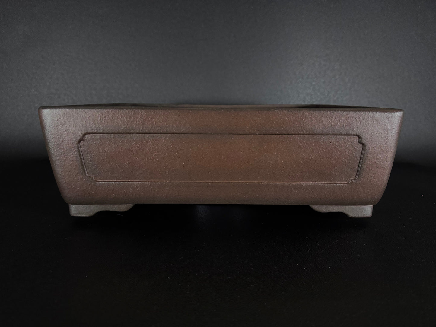 YAMAAKI (山秋窯) 3rd Generation Kataoka Toshio (片岡俊夫 作) - 小松泉 - 常滑 - 41.3cm  Rectangular Unglazed Bonsai Pot 長方鉢 無釉