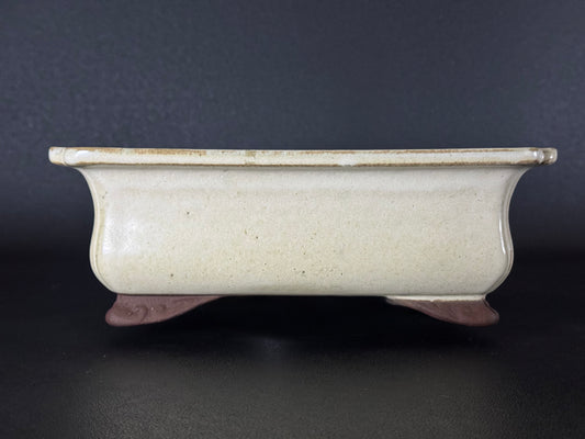 YAMAAKI 山秋 – 3rd Generation Kataoka Toshio 山秋三代 片岡俊雄 – Tokoname 常滑市 – 29.4cm Rectangular 長方鉢 – Glazed 施釉