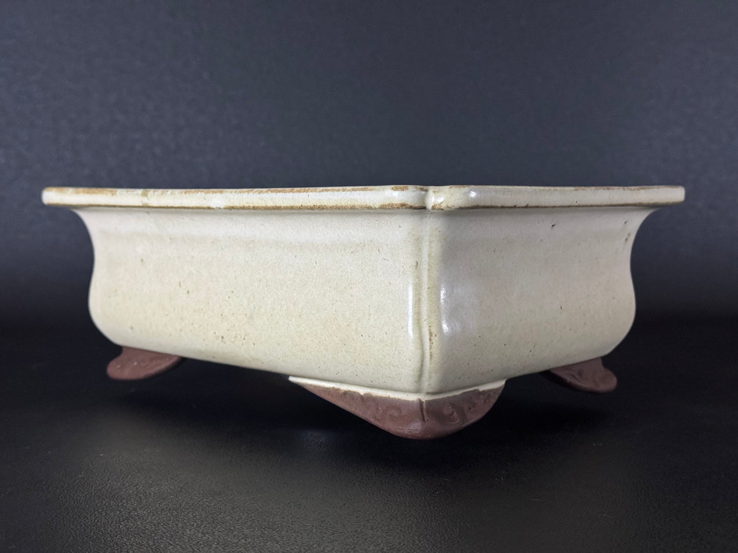 YAMAAKI 山秋 – 3rd Generation Kataoka Toshio 山秋三代 片岡俊雄 – Tokoname 常滑市 – 29.4cm Rectangular 長方鉢 – Glazed 施釉