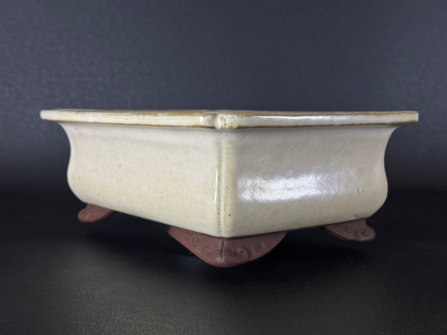 YAMAAKI 山秋 – 3rd Generation Kataoka Toshio 山秋三代 片岡俊雄 – Tokoname 常滑市 – 29.4cm Rectangular 長方鉢 – Glazed 施釉