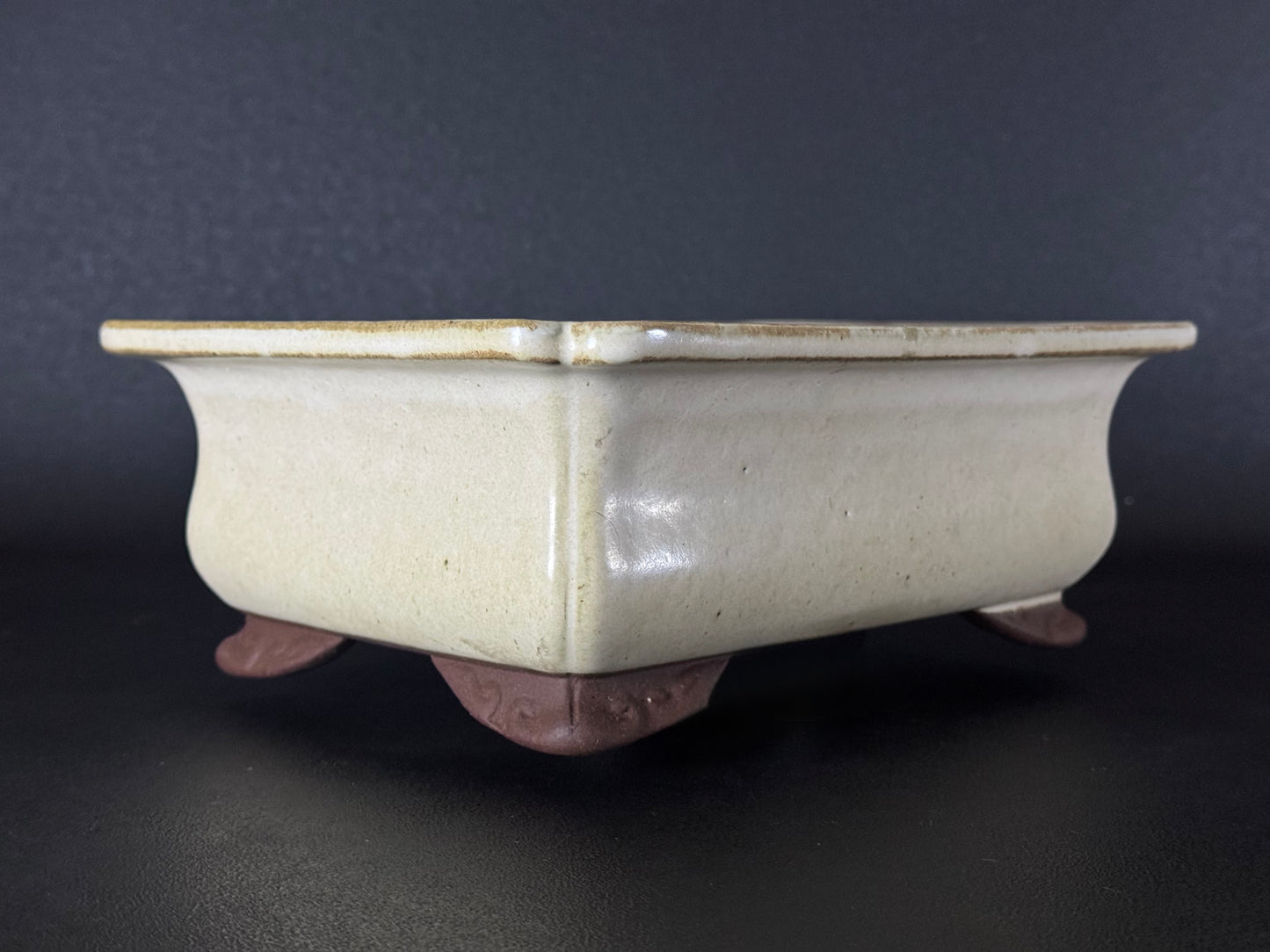 YAMAAKI 山秋 – 3rd Generation Kataoka Toshio 山秋三代 片岡俊雄 – Tokoname 常滑市 – 29.4cm Rectangular 長方鉢 – Glazed 施釉