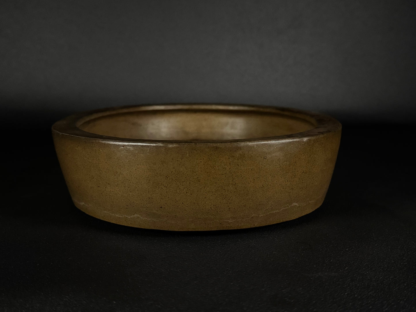 Kousen 光泉 - 常滑 – 30.3cm Oval Bonsai Pot with Internal Rim