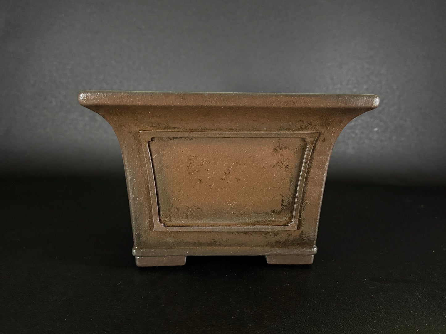 YAMAAKI (山秋窯) 3rd Generation Kataoka Toshio (片岡俊夫 作) - 小松泉 - 常滑 - 24.6cm Square 正方鉢 – Unglazed 無釉