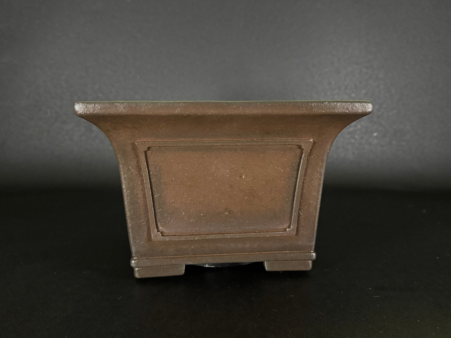 YAMAAKI (山秋窯) 3rd Generation Kataoka Toshio (片岡俊夫 作) - 小松泉 - 常滑 - 24.6cm Square 正方鉢 – Unglazed 無釉