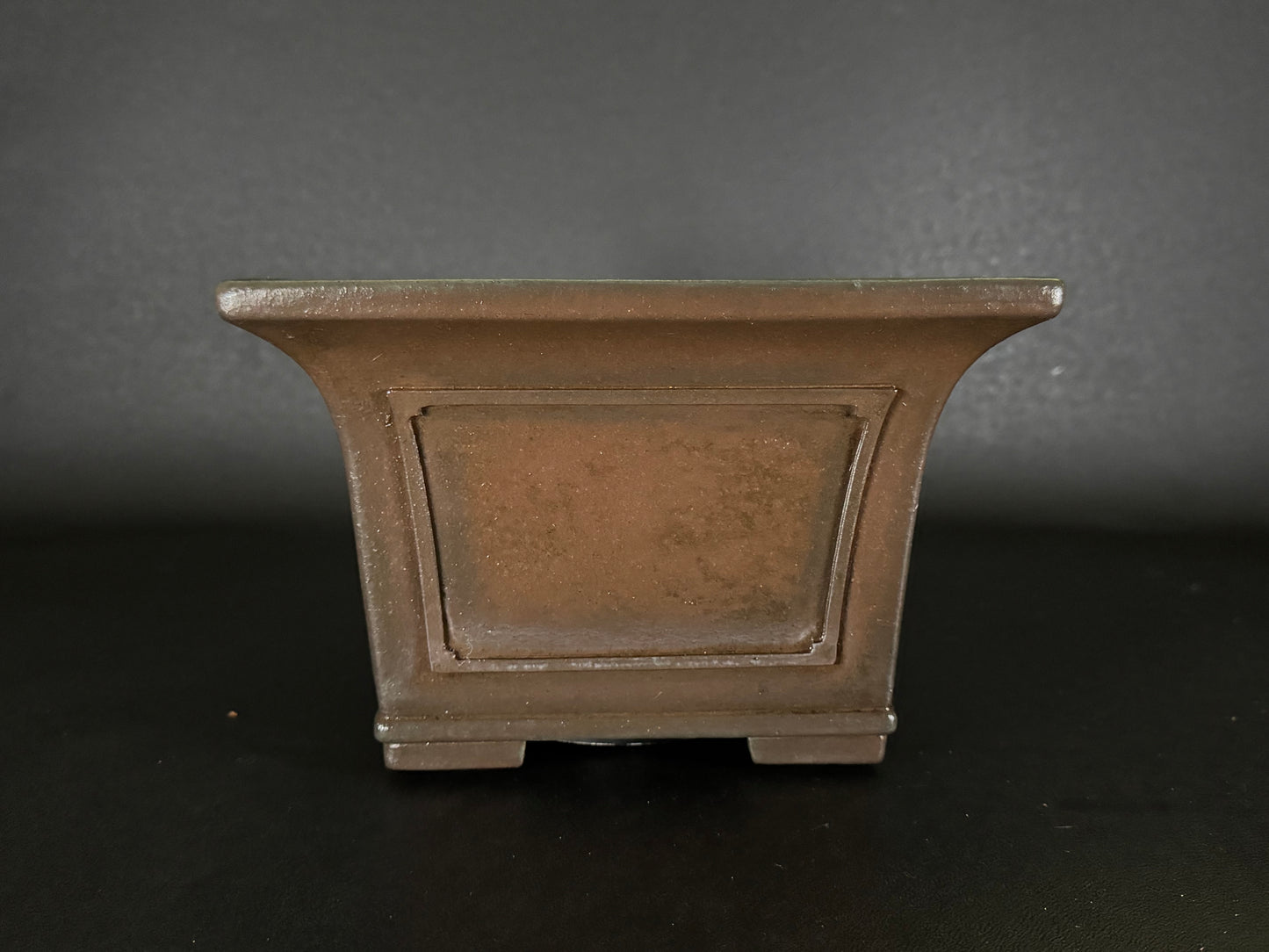 YAMAAKI (山秋窯) 3rd Generation Kataoka Toshio (片岡俊夫 作) - 小松泉 - 常滑 - 24.6cm Square 正方鉢 – Unglazed 無釉