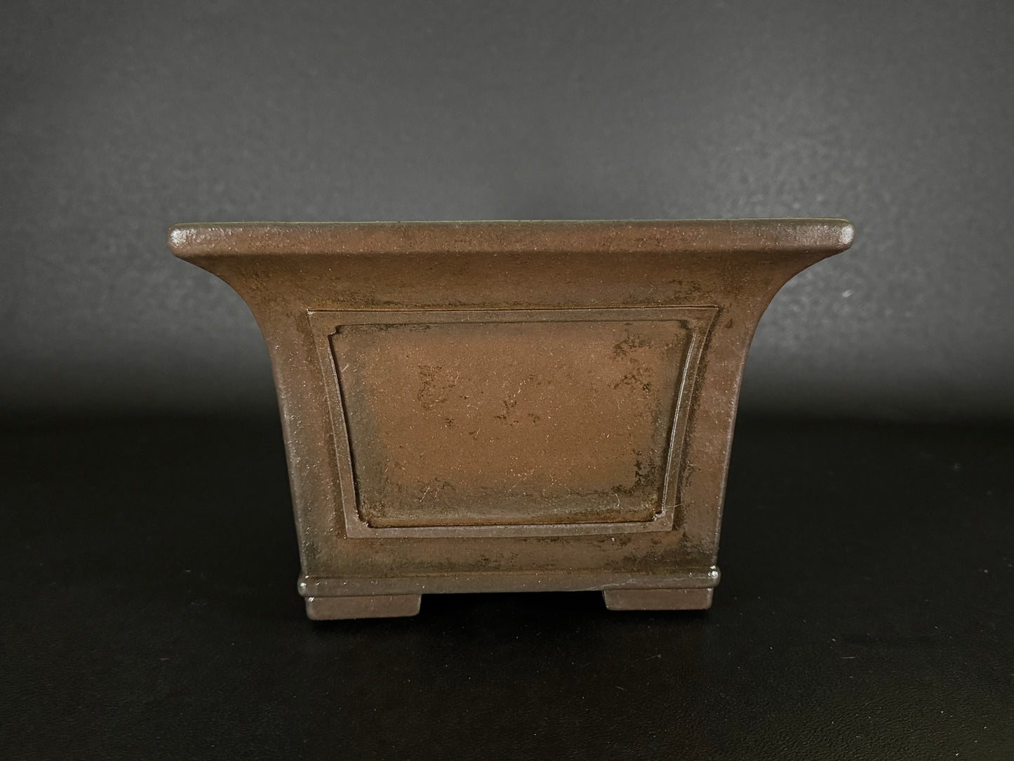 YAMAAKI (山秋窯) 3rd Generation Kataoka Toshio (片岡俊夫 作) - 小松泉 - 常滑 - 24.6cm Square 正方鉢 – Unglazed 無釉