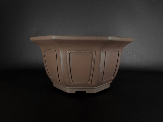 YAMAAKI 山秋 – 3rd Generation Kataoka Toshio 山秋三代 片岡俊雄 – Tokoname 常滑市 – 40.0cm Octagonal 八角鉢 – Unglazed 無釉