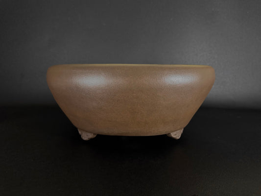NAKANO GYOZAN 中野 行山 "Hand signed 爪描き" - 常滑 - 39.5cm Round 丸鉢 – Unglazed 無釉