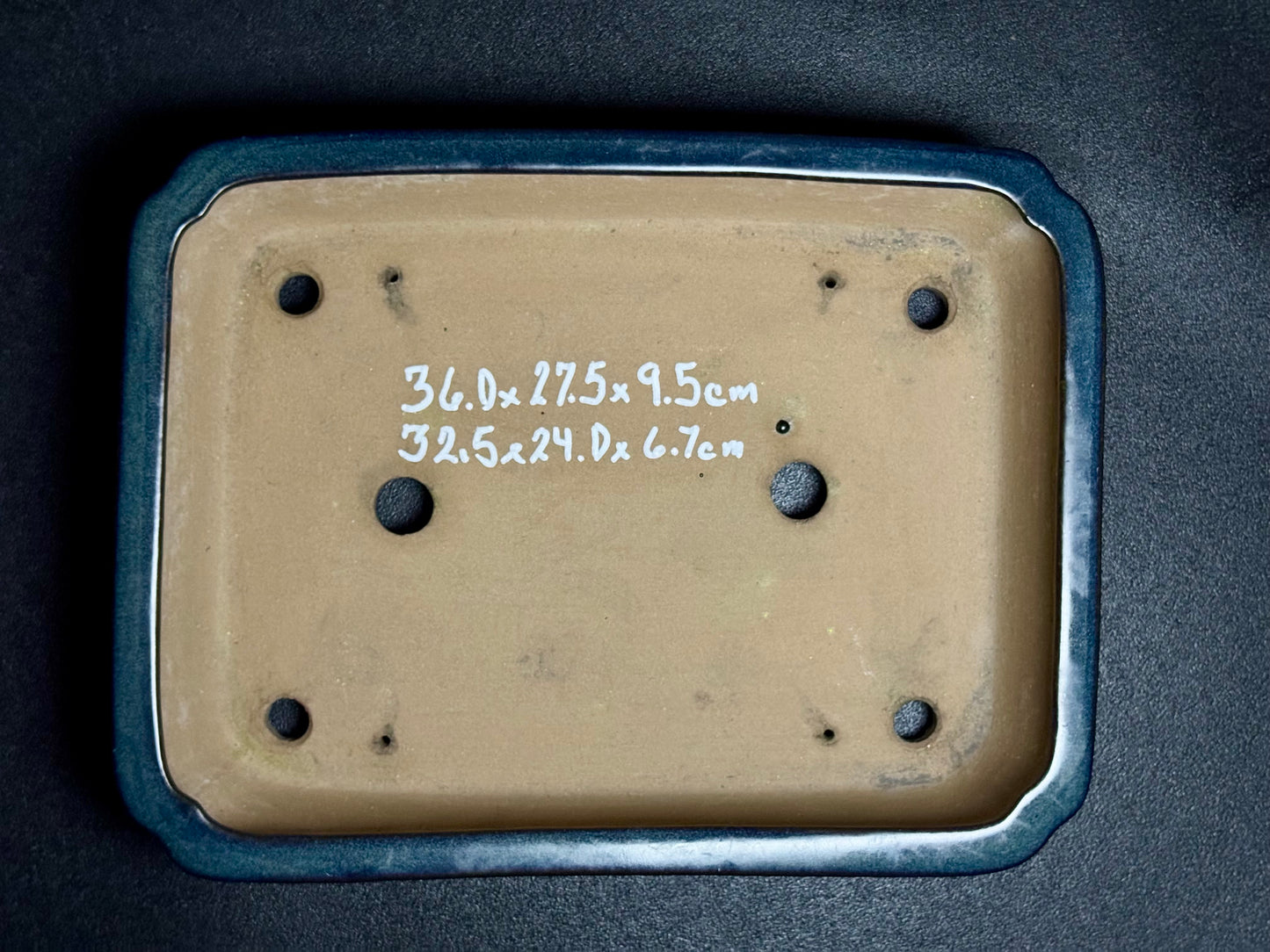 YAMAFUSA 4th Gen (YAMAFUSA KOIE 山房鯉江 aka SAMBO) – 常滑 – 36.0cm Rectangular Glazed