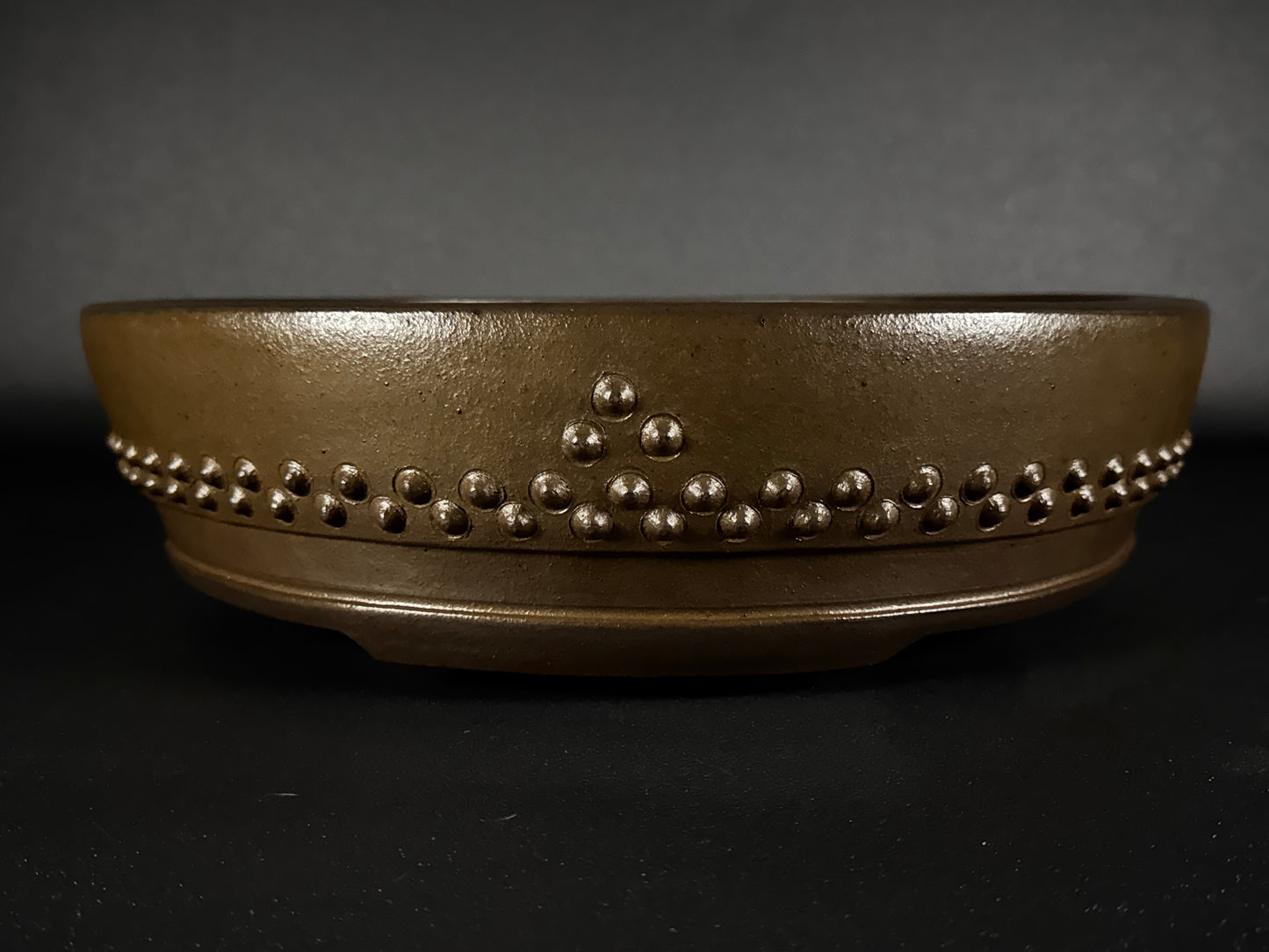 GYOZAN 1St Gen (Nakano Yukizyou “中野行常”) "Hand signed 爪描き" - 常滑 – 38.0cm Drum-shape (taiko-gata 太鼓型 ) Vintage!
