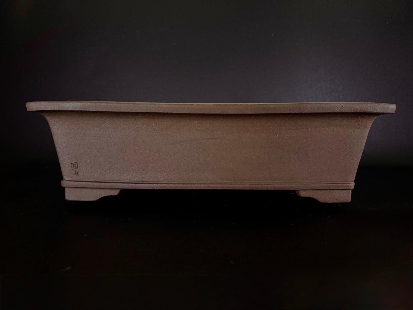 TERAHATA Mazan (Mayama Mazan) 寺畑真山 –  常滑 – 45.6cm Square 正方鉢 – Unglazed 無釉