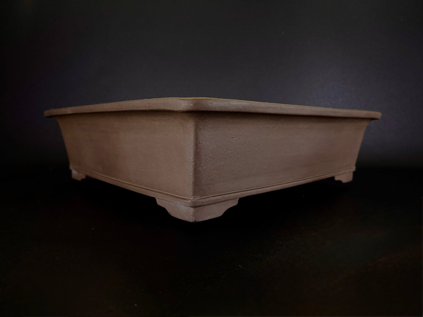 TERAHATA Mazan (Mayama Mazan) 寺畑真山 –  常滑 – 45.6cm Square 正方鉢 – Unglazed 無釉