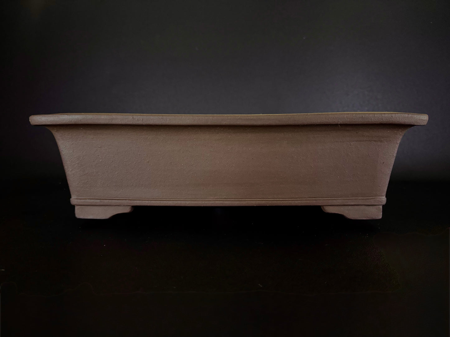TERAHATA Mazan (Mayama Mazan) 寺畑真山 –  常滑 – 45.6cm Square 正方鉢 – Unglazed 無釉