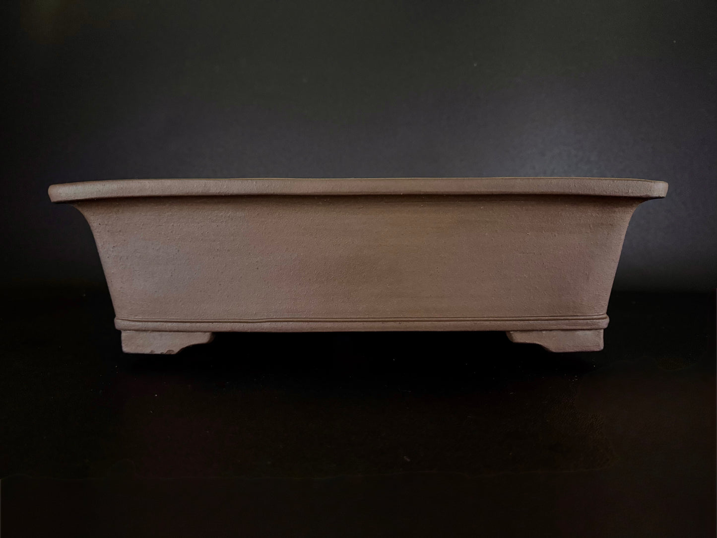 TERAHATA Mazan (Mayama Mazan) 寺畑真山 –  常滑 – 45.6cm Square 正方鉢 – Unglazed 無釉