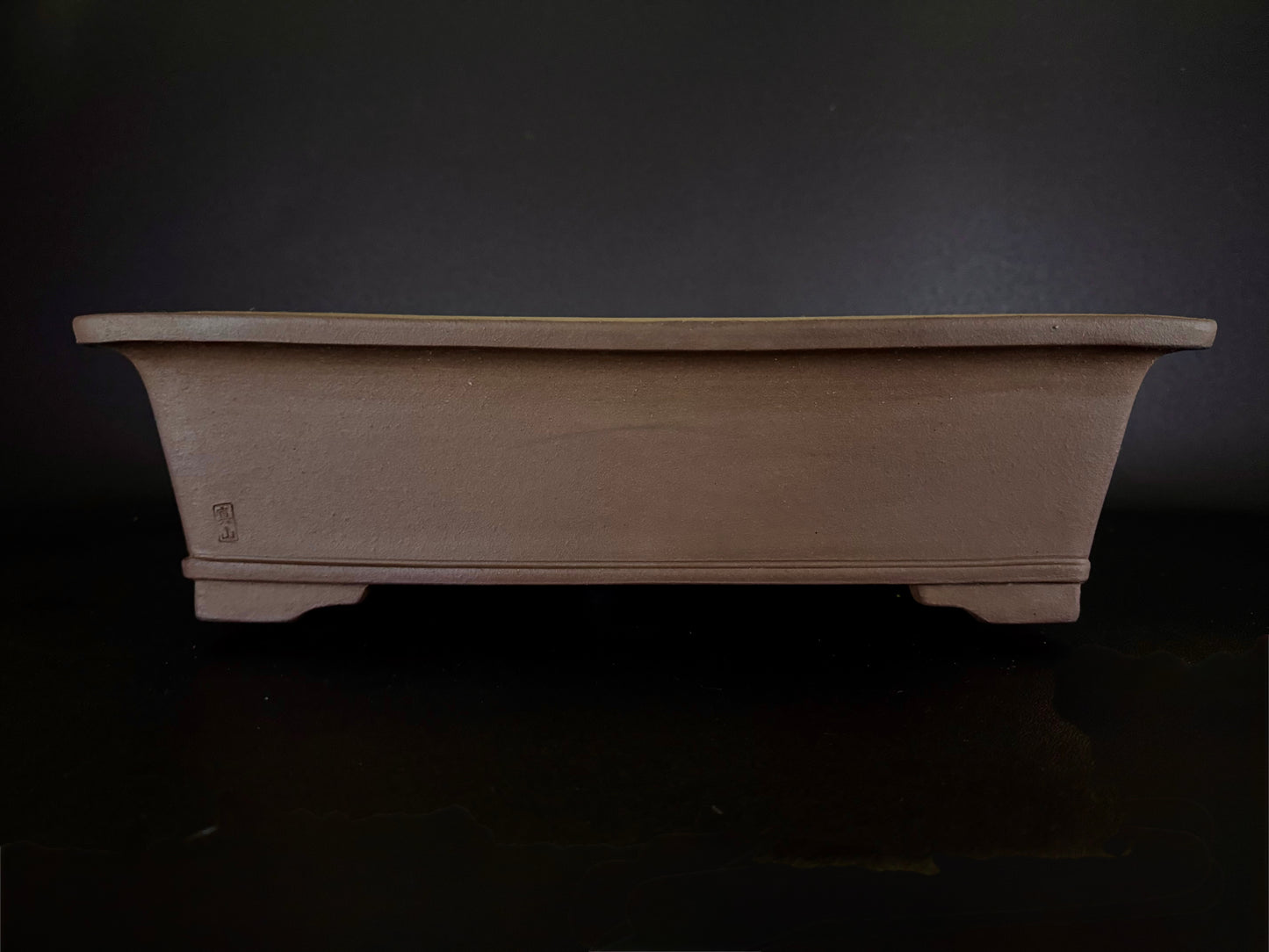 TERAHATA Mazan (Mayama Mazan) 寺畑真山 –  常滑 – 45.6cm Square 正方鉢 – Unglazed 無釉