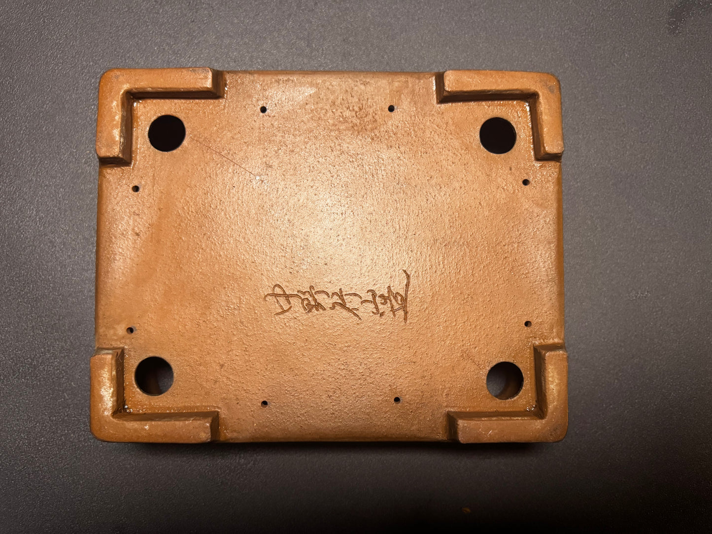 GYOZAN 1St Gen (Nakano Yukizyou “中野行常”) "Hand signed 爪描き" - 常滑 – 29.0cm Rectangular