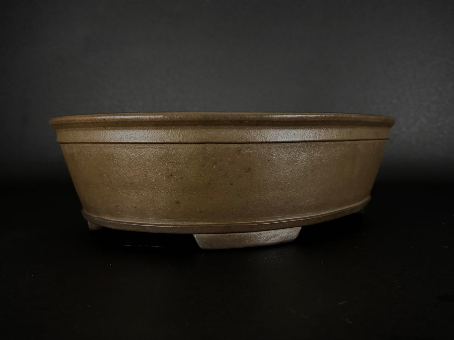 NAKANO GYOZAN 中野 行山 "Hand signed 爪描き" - 常滑 - 41.2cm Oval Unglazed (楕円形 無釉)
