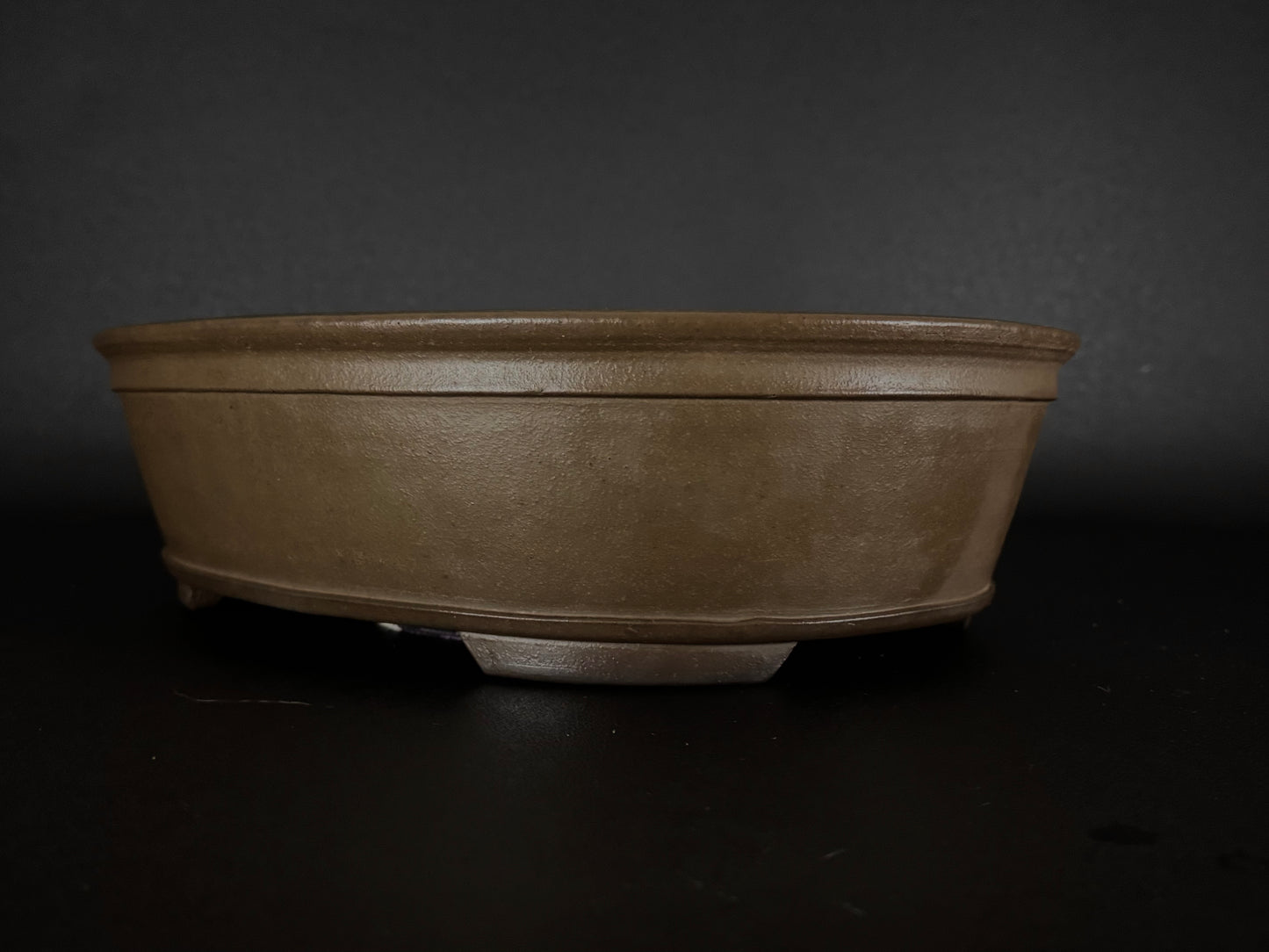 NAKANO GYOZAN 中野 行山 "Hand signed 爪描き" - 常滑 - 41.2cm Oval Unglazed (楕円形 無釉)