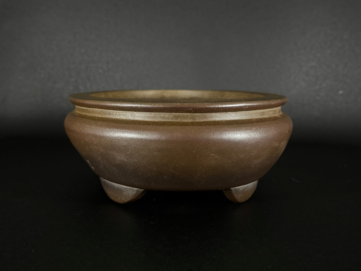 NAKANO GYOZAN 中野 行山 "Hand signed 爪描き" - 常滑 - 36.0cm Oval Bag-Form Unglazed 楕円袋形 無釉