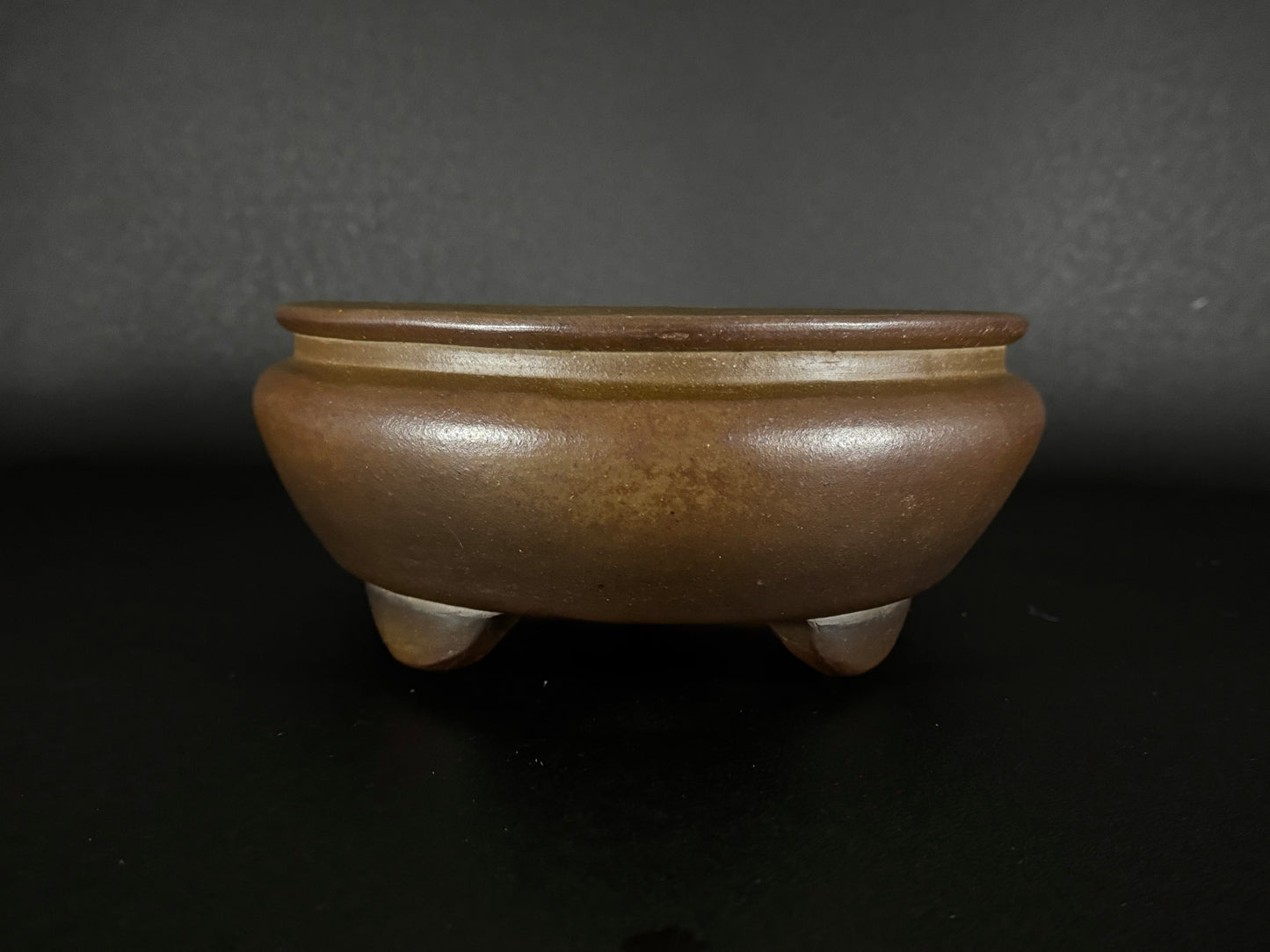 NAKANO GYOZAN 中野 行山 "Hand signed 爪描き" - 常滑 - 36.0cm Oval Bag-Form Unglazed 楕円袋形 無釉