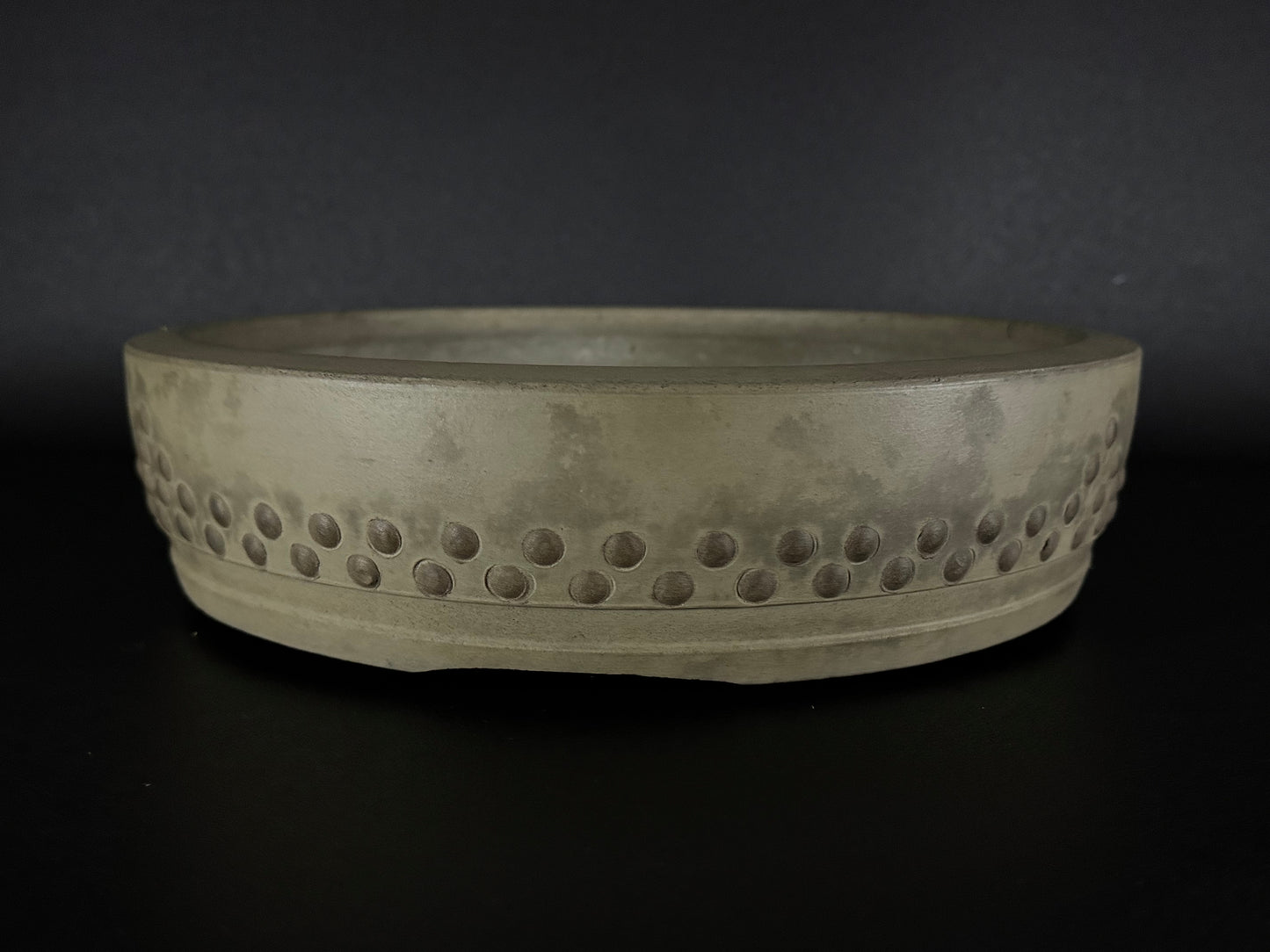 TOUYOU / TOYO 陶陽 (Matsumoto Takeshi 松本 武) – Tokoname 常滑市 – 33.6cm Round Drum 丸形太鼓鉢 – Unglazed 無釉