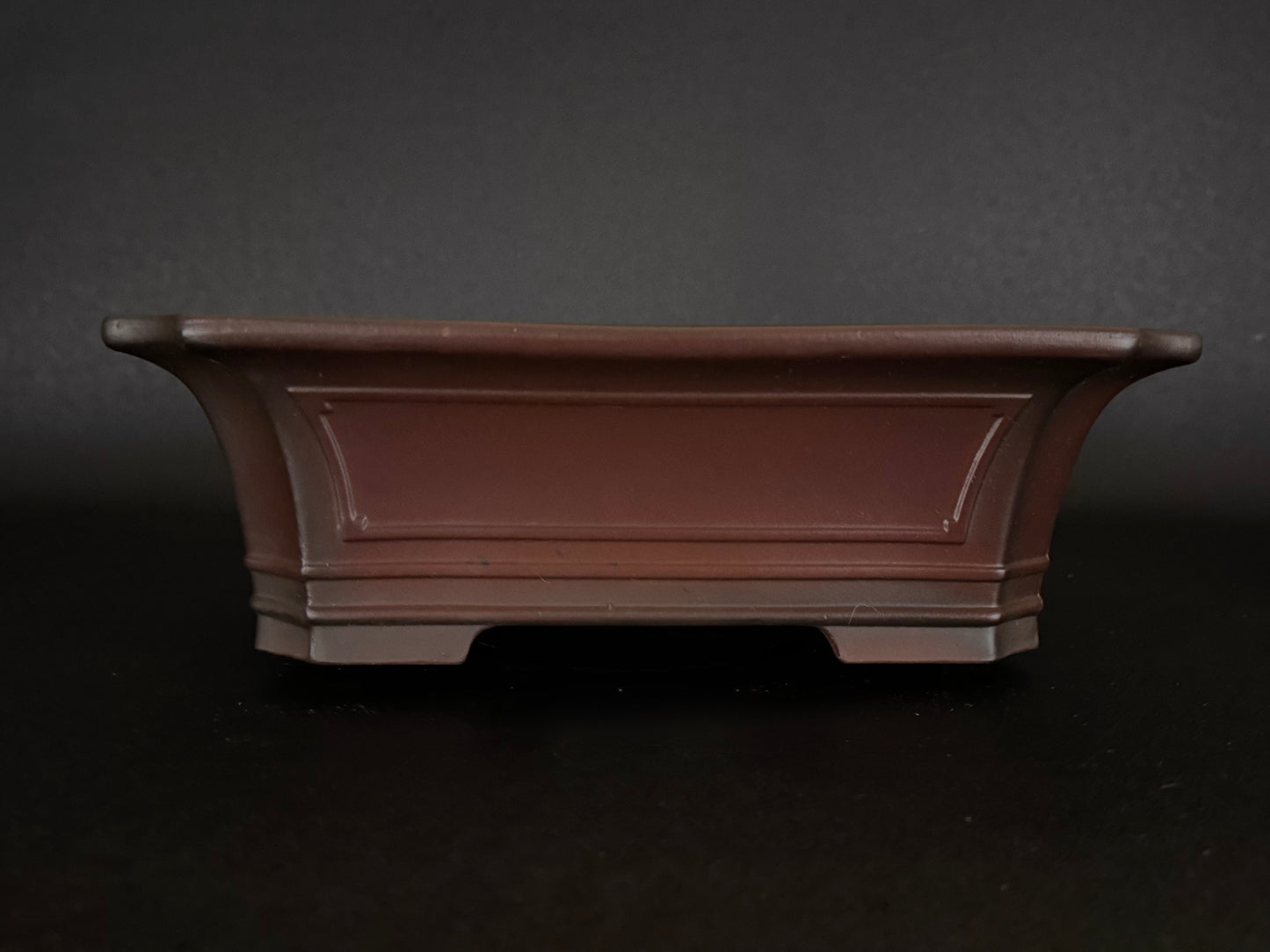 BIGEI 美芸 (Hirata Atsumi 平田あつみ) – Tokoname 常滑市 – 30.6cm Cut-Corner Rectangular 隅切長方形 – Unglazed 無釉