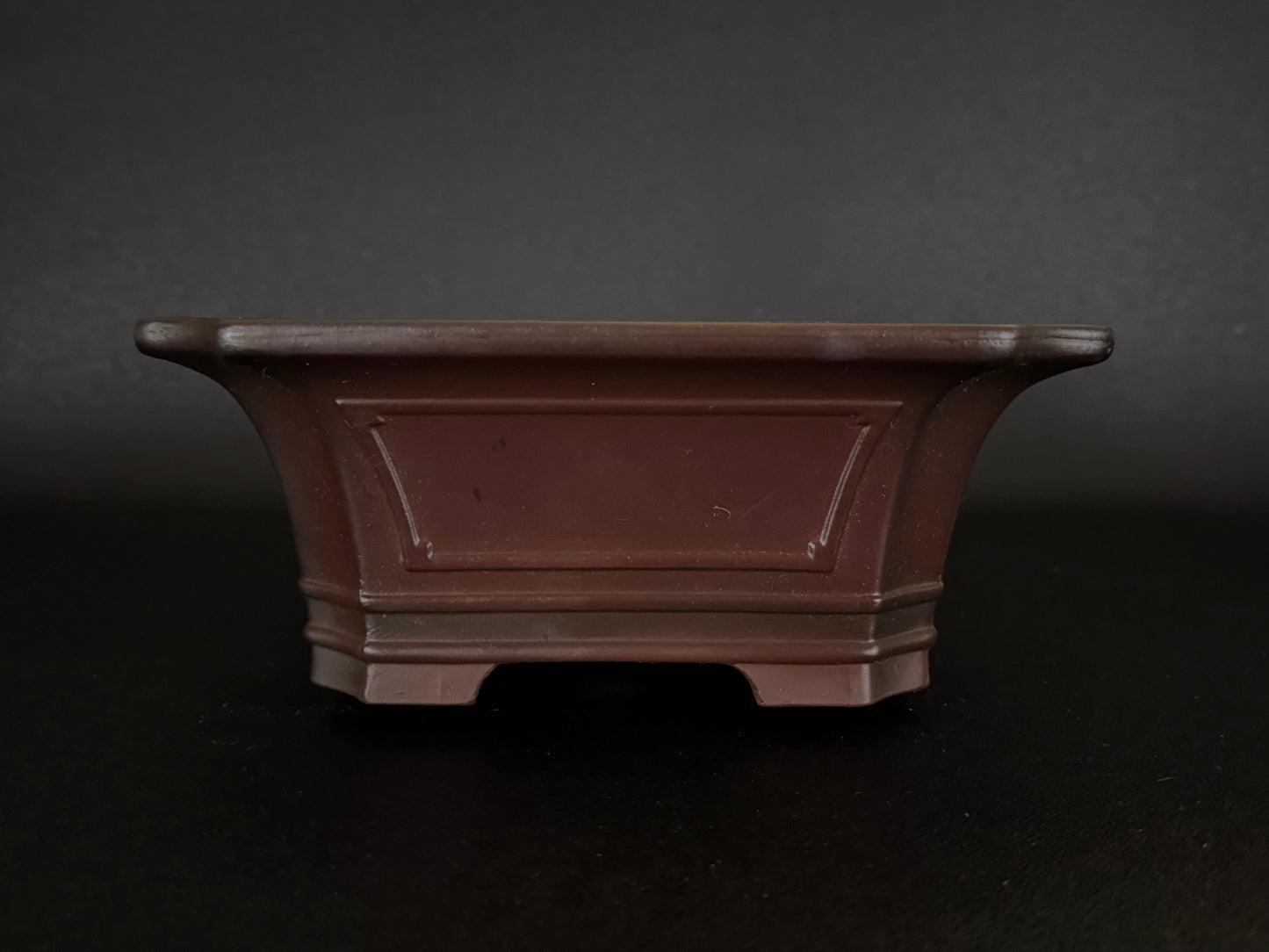 BIGEI 美芸 (Hirata Atsumi 平田あつみ) – Tokoname 常滑市 – 30.6cm Cut-Corner Rectangular 隅切長方形 – Unglazed 無釉