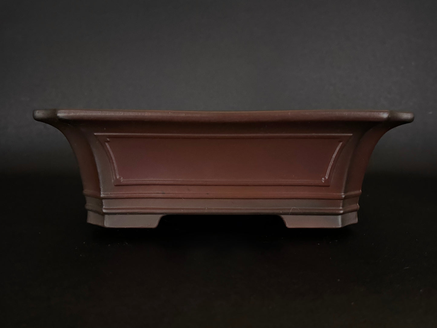 BIGEI 美芸 (Hirata Atsumi 平田あつみ) – Tokoname 常滑市 – 30.6cm Cut-Corner Rectangular 隅切長方形 – Unglazed 無釉