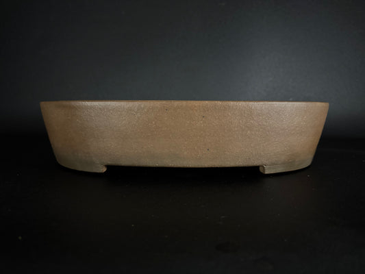 SHOZAN 松山 – Watanabe Shozo 渡辺正三 - 常滑 - 44.0cm Oval 楕円鉢 – Unglazed 無釉