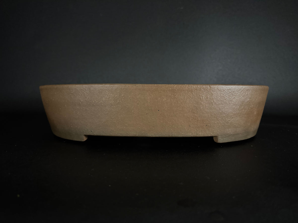 SHOZAN 松山 – Watanabe Shozo 渡辺正三 - 常滑 - 44.0cm Oval 楕円鉢 – Unglazed 無釉