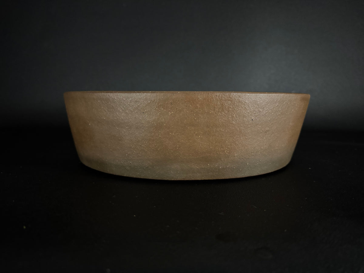 SHOZAN 松山 – Watanabe Shozo 渡辺正三 - 常滑 - 44.0cm Oval 楕円鉢 – Unglazed 無釉