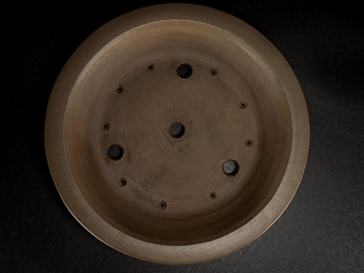NAKANO GYOZAN 中野 行山 "Seal Only 印のみ" - 常滑 - 37.5cm Round 丸鉢 – Unglazed 無釉