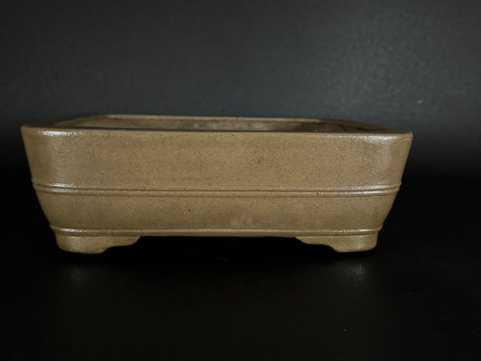 KEIZAN HISADA 久田桂山 – 2nd Generation 二代 – Hisada Sadao 久田貞雄 – Seal only 印のみ - 常滑 - 28.2cm Rectangular Unglazed 長方形 無釉