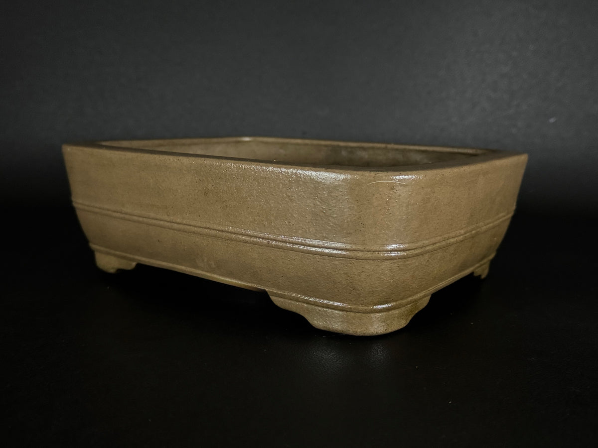 KEIZAN HISADA 久田桂山 – 2nd Generation 二代 – Hisada Sadao 久田貞雄 – Seal only 印のみ - 常滑 - 28.2cm Rectangular Unglazed 長方形 無釉