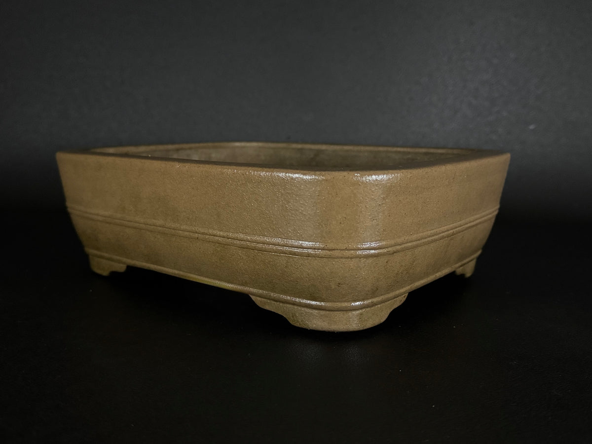 KEIZAN HISADA 久田桂山 – 2nd Generation 二代 – Hisada Sadao 久田貞雄 – Seal only 印のみ - 常滑 - 28.2cm Rectangular Unglazed 長方形 無釉