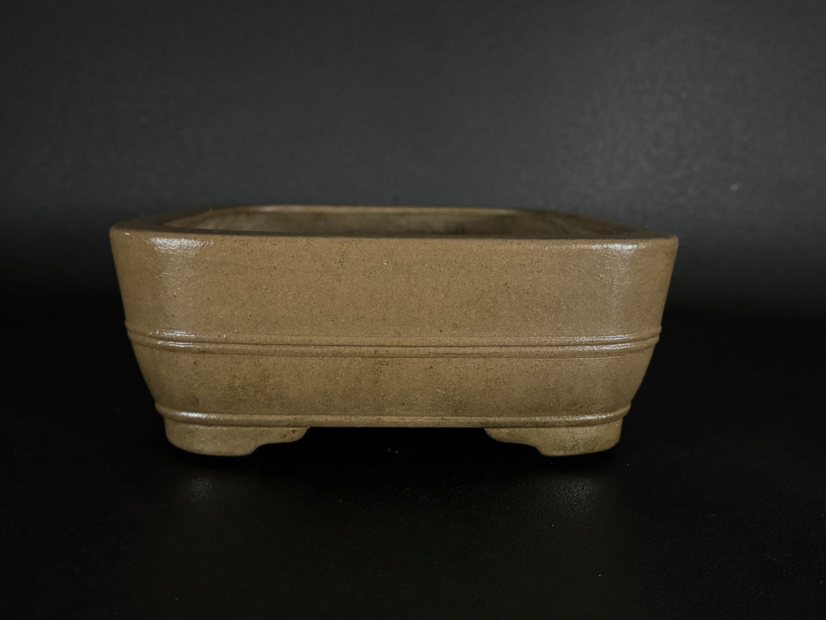 KEIZAN HISADA 久田桂山 – 2nd Generation 二代 – Hisada Sadao 久田貞雄 – Seal only 印のみ - 常滑 - 28.2cm Rectangular Unglazed 長方形 無釉