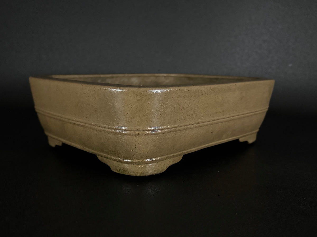 KEIZAN HISADA 久田桂山 – 2nd Generation 二代 – Hisada Sadao 久田貞雄 – Seal only 印のみ - 常滑 - 28.2cm Rectangular Unglazed 長方形 無釉