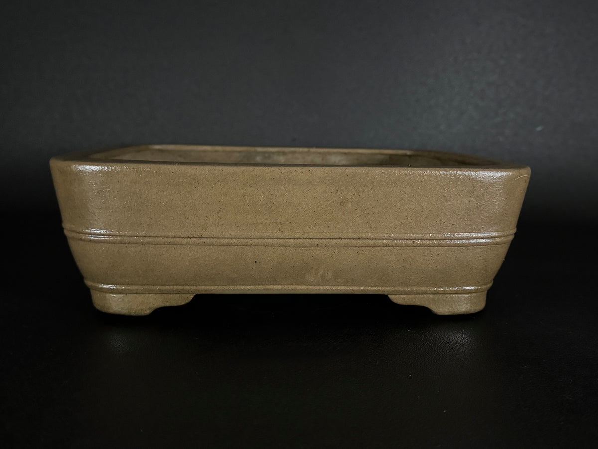 KEIZAN HISADA 久田桂山 – 2nd Generation 二代 – Hisada Sadao 久田貞雄 – Seal only 印のみ - 常滑 - 28.2cm Rectangular Unglazed 長方形 無釉