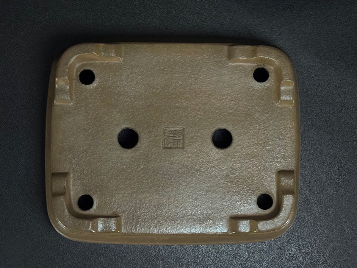 KEIZAN HISADA 久田桂山 – 2nd Generation 二代 – Hisada Sadao 久田貞雄 – Seal only 印のみ - 常滑 - 28.2cm Rectangular Unglazed 長方形 無釉