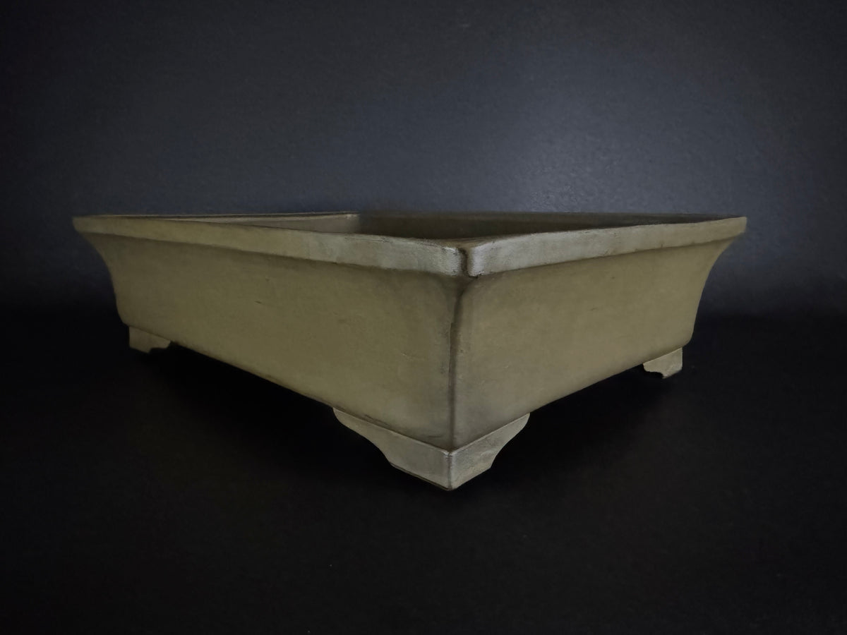 KEIZAN HISADA 久田桂山 – 2nd Generation 二代 – Hisada Sadao 久田貞雄 – Seal only 印のみ - 常滑 - 47.8cm Rectangular 長方形 – Unglazed 無釉