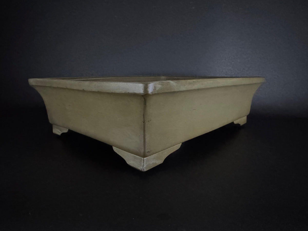 KEIZAN HISADA 久田桂山 – 2nd Generation 二代 – Hisada Sadao 久田貞雄 – Seal only 印のみ - 常滑 - 47.8cm Rectangular 長方形 – Unglazed 無釉