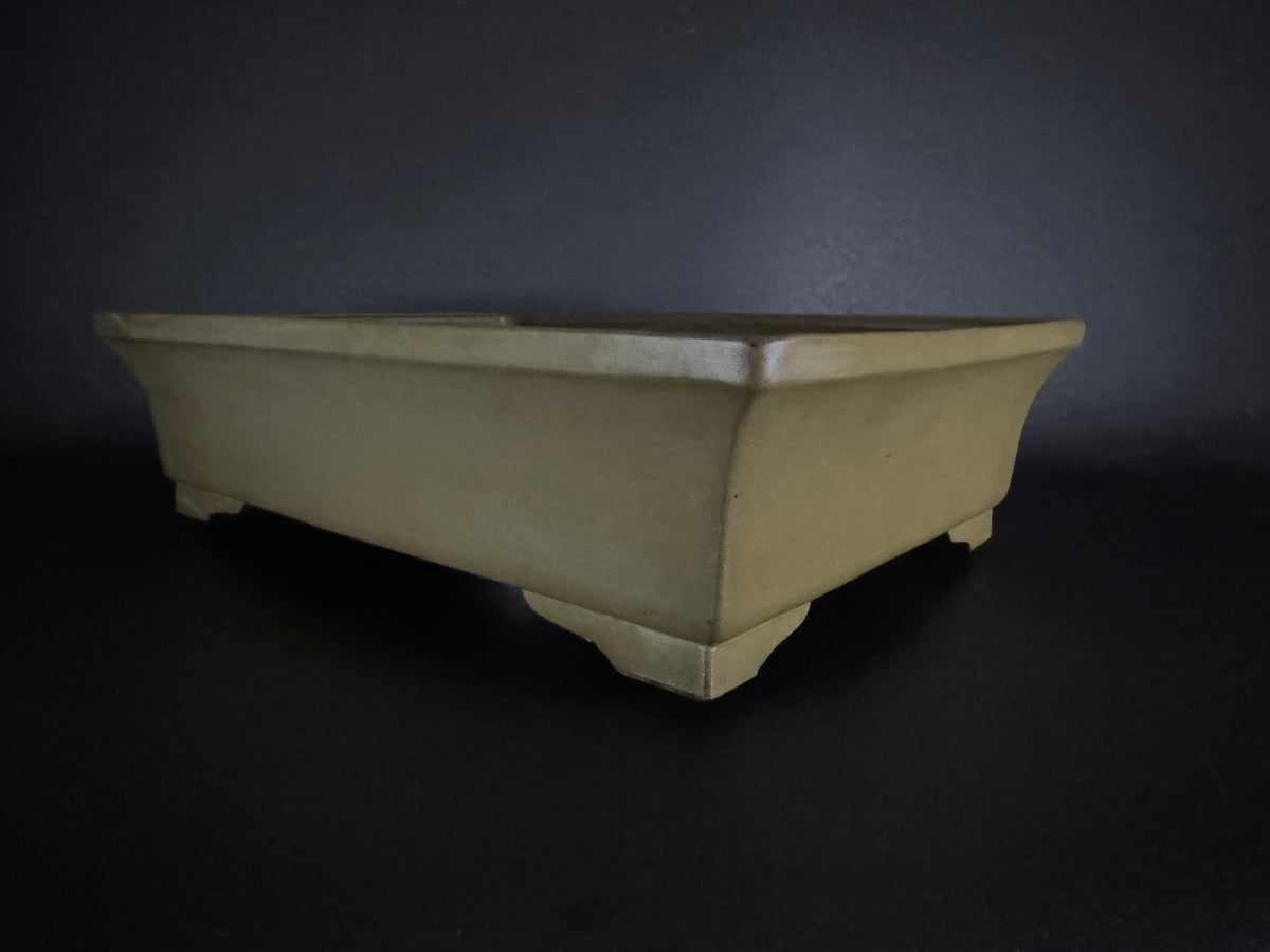 KEIZAN HISADA 久田桂山 – 2nd Generation 二代 – Hisada Sadao 久田貞雄 – Seal only 印のみ - 常滑 - 47.8cm Rectangular 長方形 – Unglazed 無釉