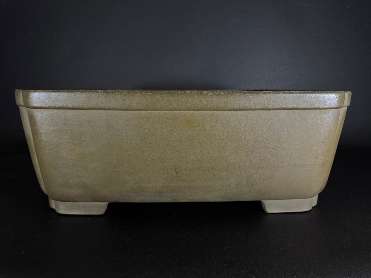 NAKANO GYOZAN 中野 行山 "Seal Only 印のみ" - 常滑 - 45.1cm  Square 正方形 – Unglazed 無釉